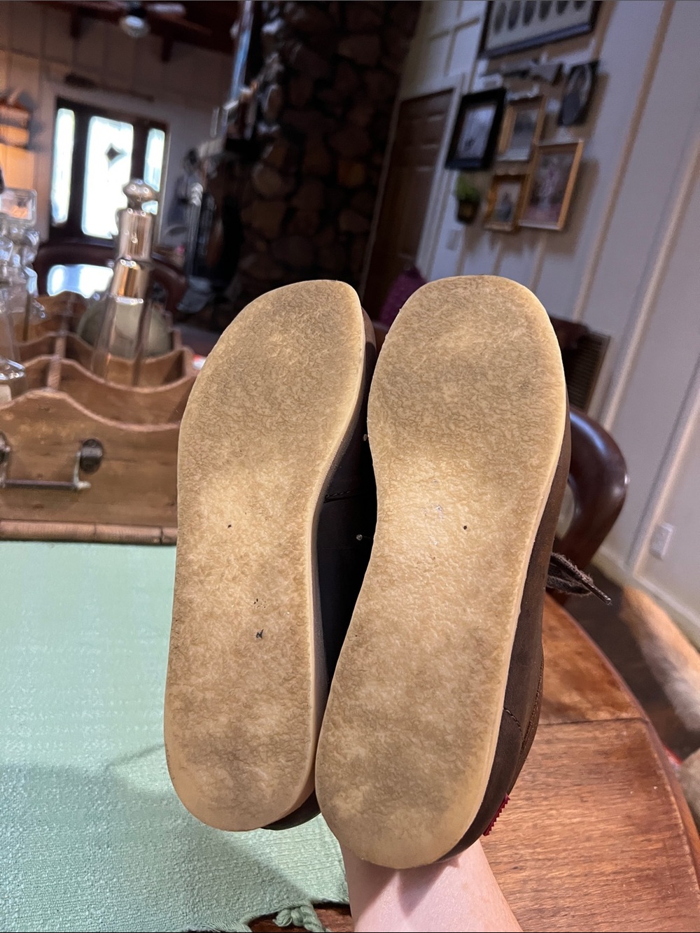 Clarks Leather Low Top Wallabees - Picture 5 of 8